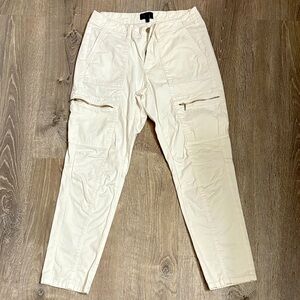Cache white slim crop Cargo Pants‎ 4